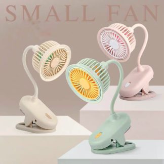 Mini Clip-On Fan Car Desktop Charging Fan Foldable S14-F1204