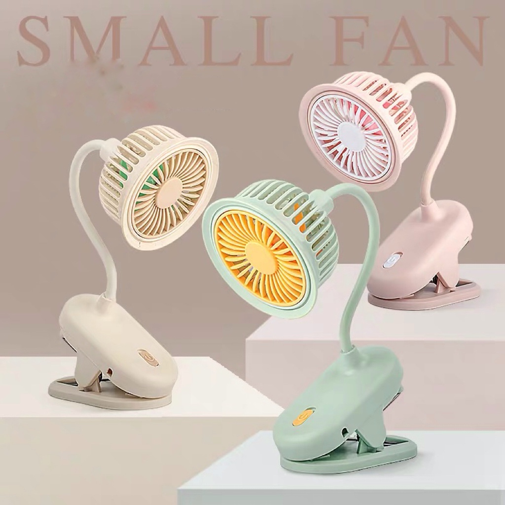 Mini Clip-On Fan Car Desktop Charging Fan Foldable S14-F1204
