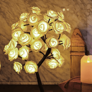 24 LED Rose Flower Tree Lamp