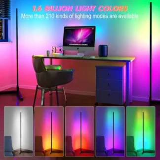 RGB Floor Corner Lamp APP Control Rainbow color DIY Mode with Music Sync Faction for Living Room Decoration