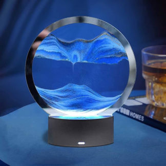 Hour glass lamp