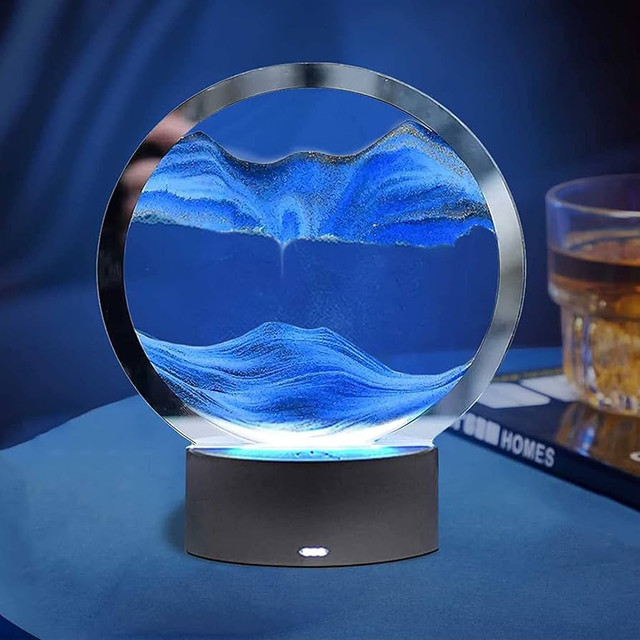Hour glass lamp