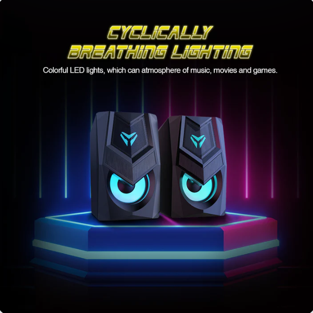 Micropack GS-02 Wired Rainbow Gaming Speaker