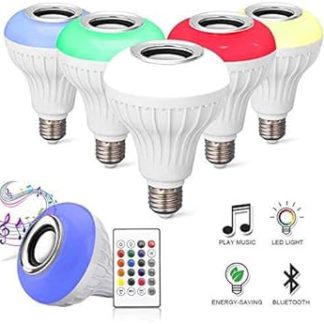 Smart Led Remote Control Bluetooth Speaker Music Bulb