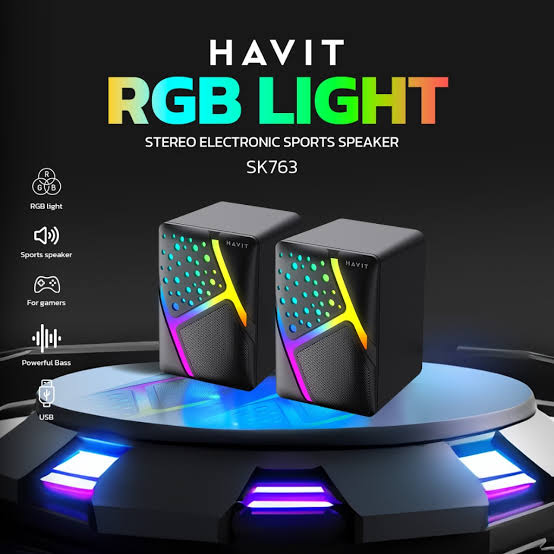Havit SK763 2.0 RGB Gaming USB Speaker
