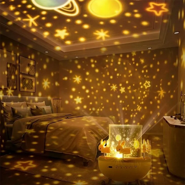 Starry Star Projector Light Music Box Compatible Night Lamp - Image 4