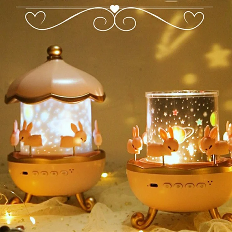 Starry Star Projector Light Music Box Compatible Night Lamp - Image 7